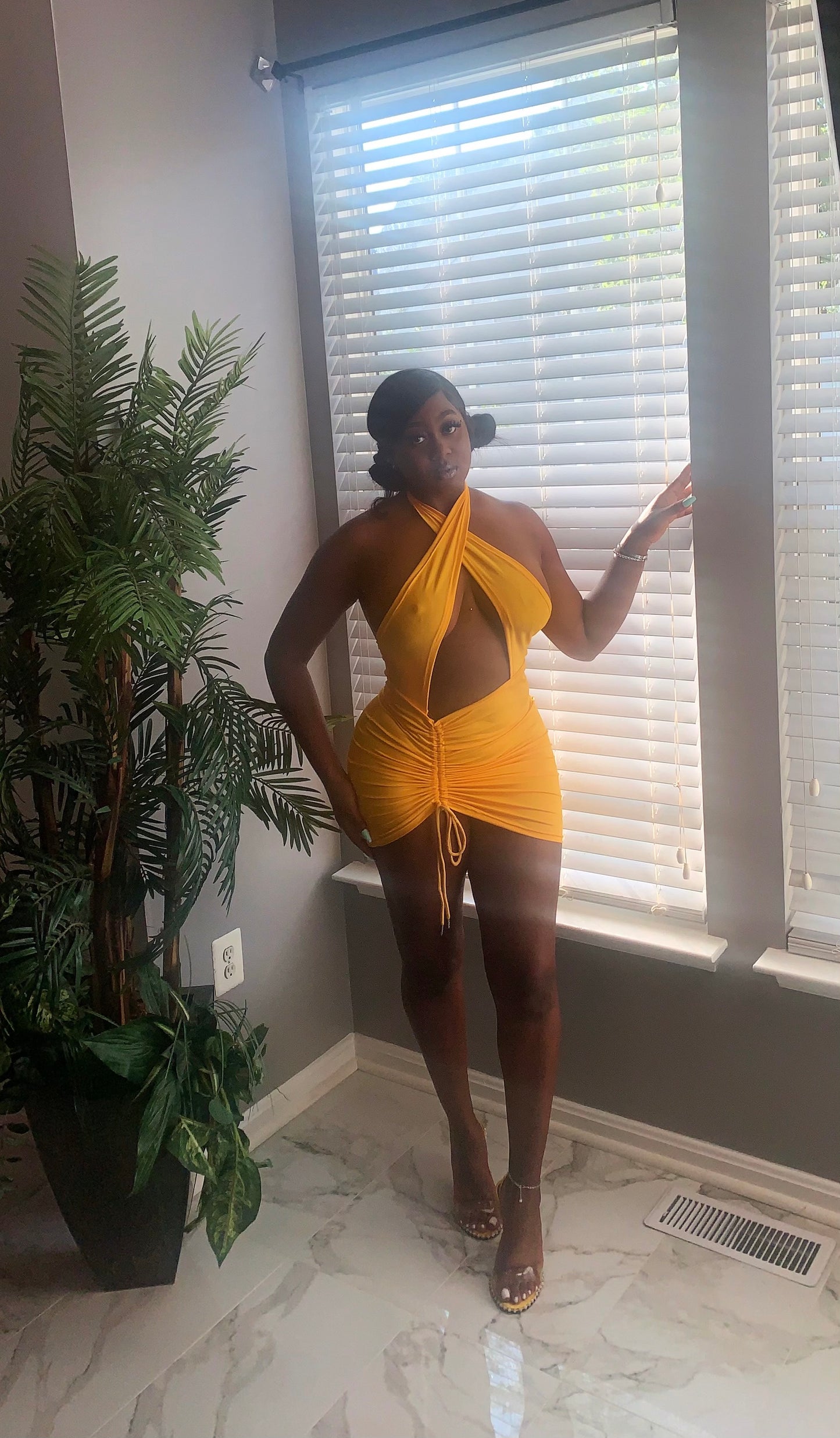 COLADA SCRUNCH DRESS